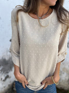 BENEDICTE - LOCKERE BLUSE MIT ÄRMELN