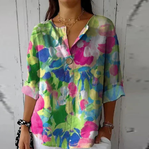 TIZIANA - LOCKERE BEDRUCKTE BLUSE