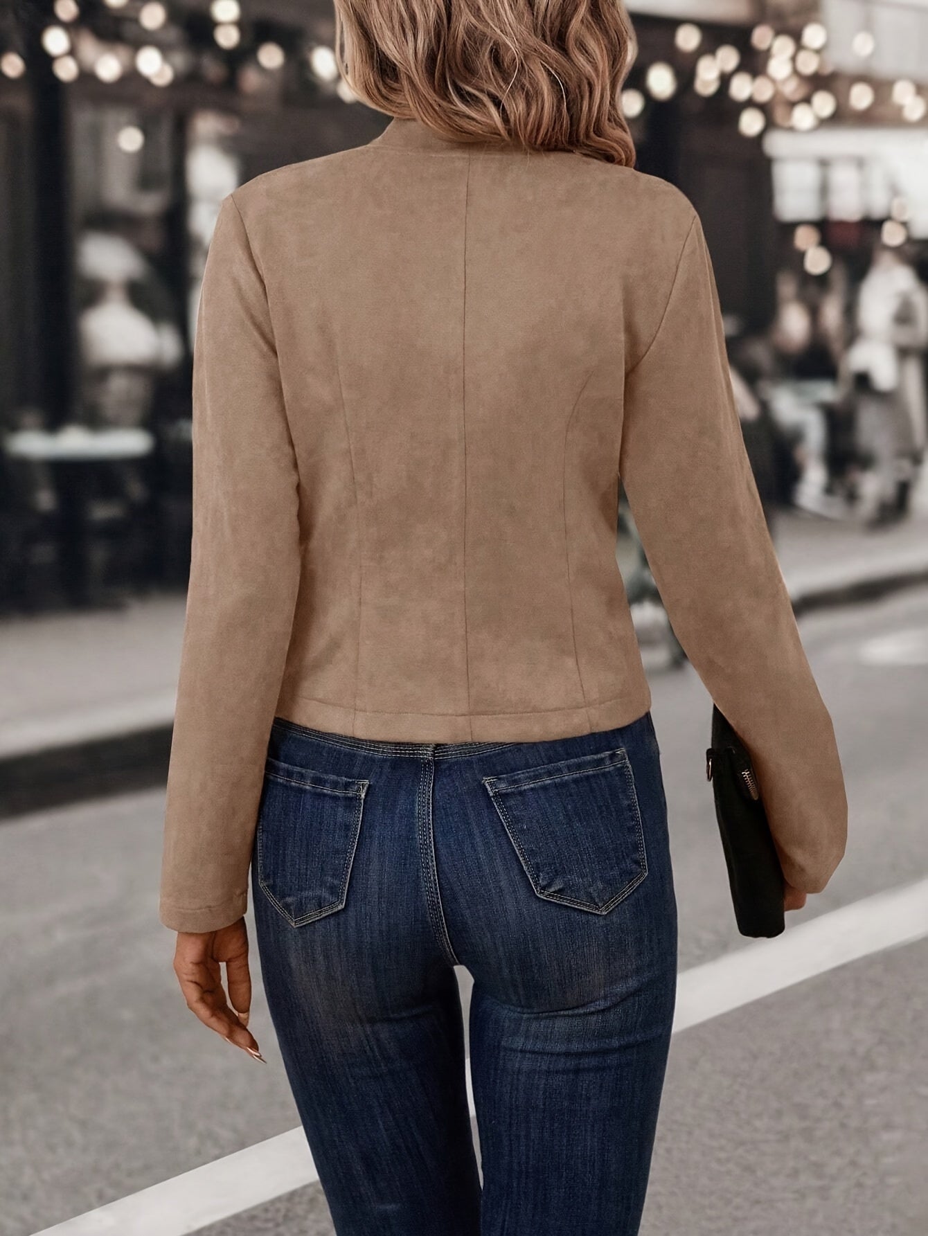 Doris - Stylische doppelseitige Open Front Jacke für die modebewusste Frau