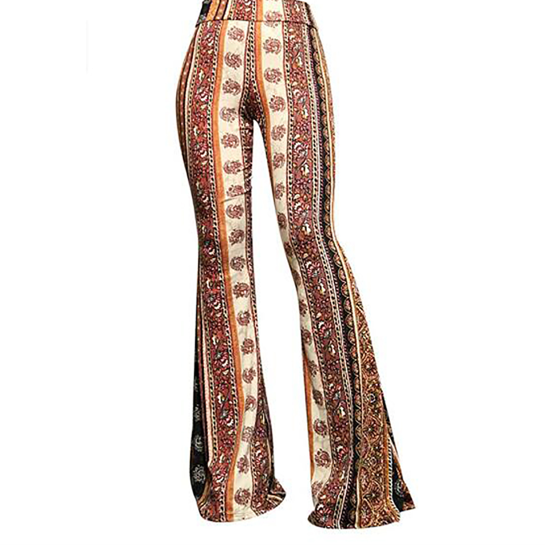 Leopard Bootcut-Hose