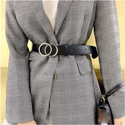 Schicker Aria Damen Ledergürtel mit modischer O-Ring-Schnalle