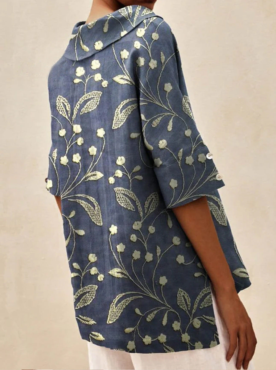 Bettina | Elegantes Leinen-Top 1+1 Gratis