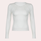 Stylisches Langarm-Top für Frauen - schlicht und elegant