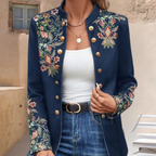 Iona - Stilvoller Damenblazer mit zauberhaftem Blumendruck