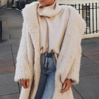 TARA - Eleganter Plüsch-Wintermantel für Damen