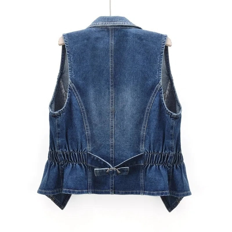 Sophie - Trendiges Denim-Gilet für Frauen
