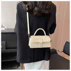 Leder Schultertasche. Modische Umhängetaschen Vintage Unterarmtasche