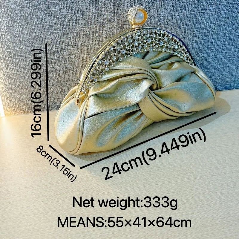 Luxuriöse Damenmode Design Handtaschen Funkelnde Bankett Clutch Tasche