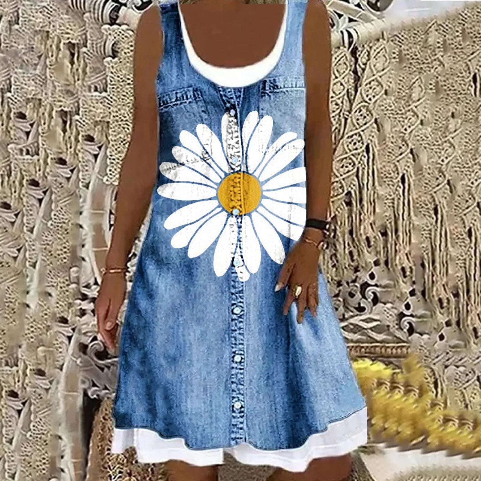 Neve™ - Elegantes Denim-Kleid