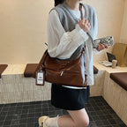 Leder Crossbody Schultertasche für Frauen 2025 Luxus Designer