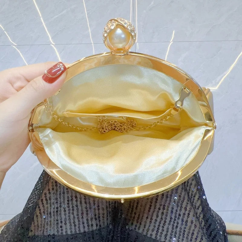 Luxuriöse Damenmode Design Handtaschen Funkelnde Bankett Clutch Tasche