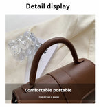 Leder Schultertasche. Modische Umhängetaschen Vintage Unterarmtasche