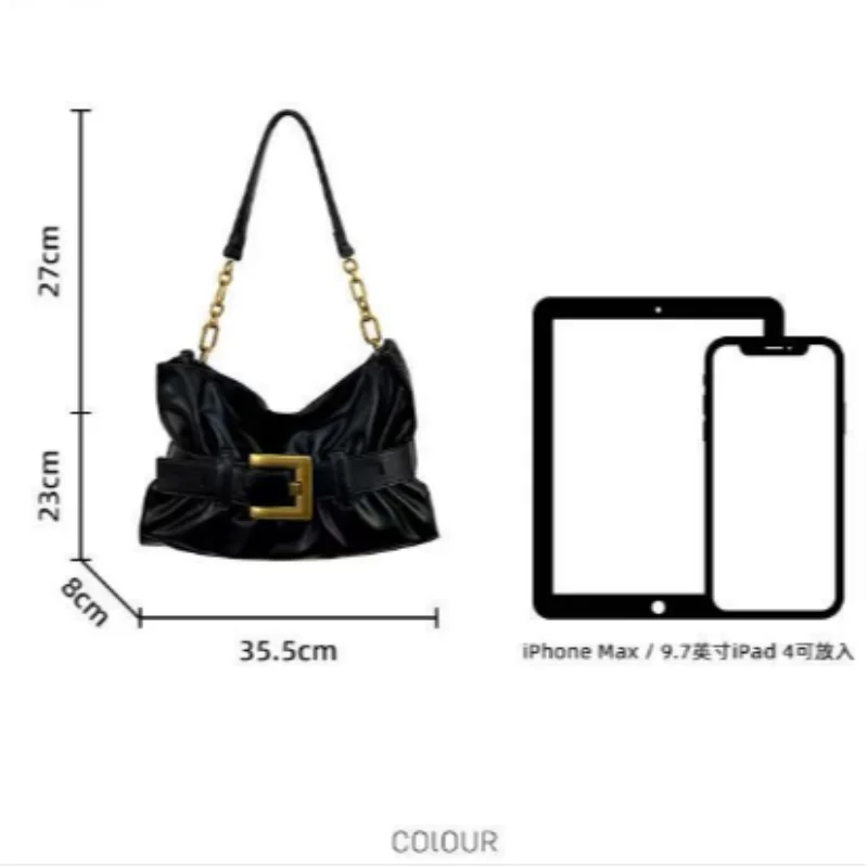 Luxuriöse Damenhandtasche aus weichem Leder. Krokodilmuster Faltentasche