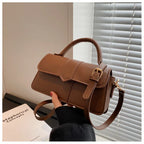 Leder Schultertasche. Modische Umhängetaschen Vintage Unterarmtasche