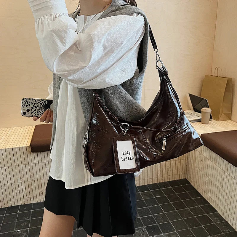 Leder Crossbody Schultertasche für Frauen 2025 Luxus Designer