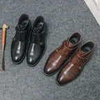 Parker | Kunstläder Doppel-Monk-strap Stiefel