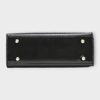 Lora. -  Glänzende Krokodilledermuster-Handtasche