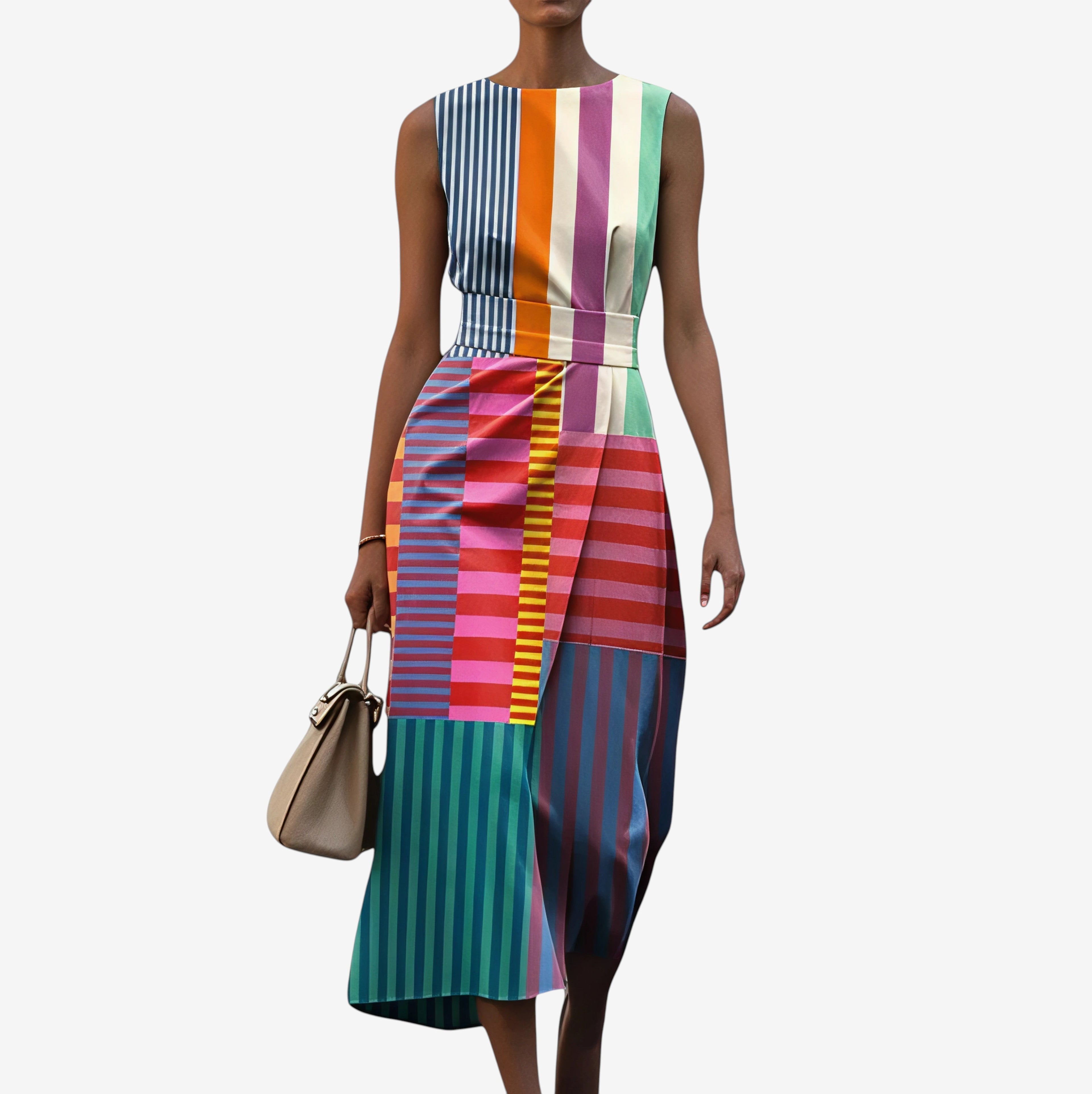 Tiffany – Bedrucktes ärmelloses Kleid