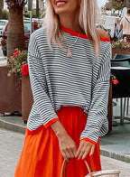 Charlotte - Modischer gestreifter Pullover für einen trendigen Look