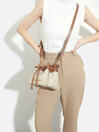 Kleine Leder-Eimer-Tasche